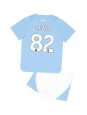 Manchester City Rico Lewis #82 Heimtrikotsatz für Kinder 2023-24 Kurzarm (+ Kurze Hosen)